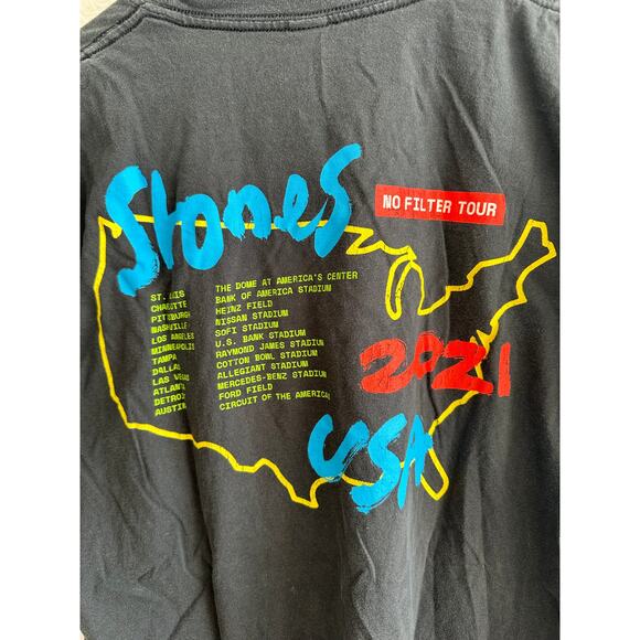The Rolling Stones No Filter Tour USA 2021 Concert Tee Size Medium - Picture 10 of 10